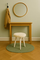 صندلی مبل نیمکتی نیمکتی مدفوعی پوف ممرز چوبی رترو پا تزئینی-thumb