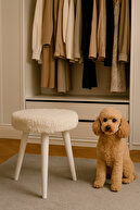 صندلی مبل نیمکتی نیمکتی مدفوعی پوف ممرز چوبی رترو پا تزئینی-thumb