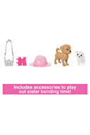 ست دو عروسک و استیسی سیسترز با 2 سگ خانگی و لوازم جانبی HRM09-thumb