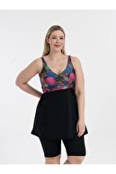 black tropical pattern