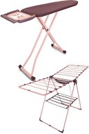 میز اتو سیلویا ست قفسه خشک کن لوله ضخیم ایرونیکا - آلو-thumb