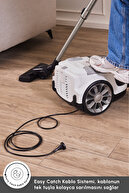 مکنده اکشن فورس X10 2 لیتری جاروبرقی با محفظه بدون کیسه گرد و غبار سفید 899 وات-thumb