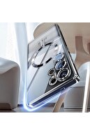 Galaxy S25 Ultra Case Lens و پودر بلندگو حفاظت از مگسافه شارژ سیلیکون انعطاف پذیر-thumb