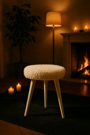 صندلی مبل نیمکتی نیمکتی مدفوعی پوف ممرز چوبی رترو پا تزئینی-thumb