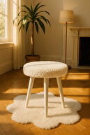 صندلی مبل نیمکتی نیمکتی مدفوعی پوف ممرز چوبی رترو پا تزئینی-thumb