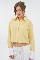 پیراهن محصول راه راه زرد-thumb