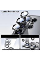 Galaxy S25 Ultra Case Lens و پودر بلندگو حفاظت از مگسافه شارژ سیلیکون انعطاف پذیر-thumb