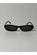 Laurent Slim Design Ince UV400 عینک آفتابی سبز سیاه Unisex-thumb