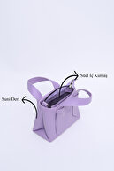 چرم مصنوعی لیلاک SHK60، تک محفظه، زیپ دار، بند قابل تنظیم، کیف دستی، بازو و شانه-thumb