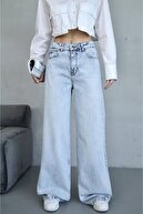 شلوار یونیسکس BAGGY با برش گشاد JEAN DENIM Palazzo-thumb