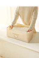 ضایعات پتوی پیکه 5 تکه از پایه شاه ماهی بژ سایز متوسط ​​52x28x21-thumb