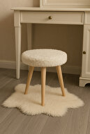 صندلی مبل نیمکتی نیمکتی مدفوعی پوف ممرز چوبی رترو پا تزئینی-thumb