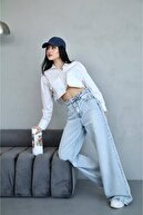 شلوار یونیسکس BAGGY با برش گشاد JEAN DENIM Palazzo-thumb