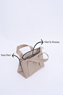 چرم مصنوعی Mink SHK60، تک محفظه، زیپ دار، بند قابل تنظیم، کیف دستی، بازو و شانه-thumb