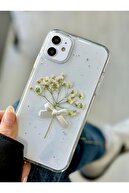 آیفون 11 گل بلوت شفاف گل سیلولی (گل واقعی) مورد تلفن اپوکسی-thumb