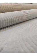 رانر فرش بدون لغزش کرم ریلیف جوی برش پایه-thumb