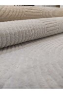 رانر فرش بدون لغزش کرم ریلیف جوی برش پایه-thumb