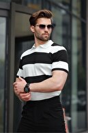 یقه سیاه چوگان دستمال مردانه t -shirt e7411-thumb