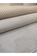 رانر فرش بدون لغزش کرم ریلیف جوی برش پایه-thumb