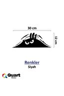 Quart Aksesuar Siyah 30 cm Bagajdan Bakan Adam Oto Sticker Araba Sticker