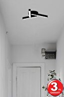 Mirador (مشکی، نور سفید) لوستر LED مدرن Plafonier، سالن، آشپزخانه، اتاق نشیمن-thumb