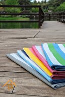 فرش سیمرف حصیری ساوانا حصیری ساحلی کمپینگ پیک نیک باغ بالکن تراس فرش تاشو قابل شستشو-thumb