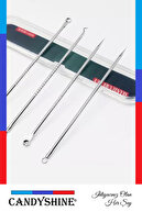 ابزار 4 عددی کومدون برای رفع جوش جوش های سر سیاه استیل ضد زنگ با جعبه بهداشتی-thumb