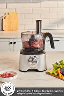 Mastermaid Power 10 in 1 Food Processor Silver Blender Set 2000w-thumb