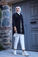 ژاکت جین جین جزئیات سنگ کریستال زنان-thumb