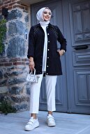 ژاکت جین جین جزئیات سنگ کریستال زنان-thumb