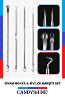 ابزار 4 عددی کومدون برای رفع جوش جوش های سر سیاه استیل ضد زنگ با جعبه بهداشتی-thumb