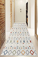 فرش مدرن مدرن قابل شستشو دیجیتال قابل شستشو با دونده فرش سالن حصیری مدرن-thumb