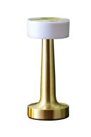 چراغ رومیزی LED لمسی رنگ طلایی آباژور سیمی USB و نور شب طلایی Glrshop-thumb