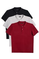 Burgundy-Gray-Black