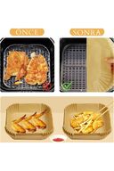 کاغذ پخت هوا سرخ کن 100 عددی کاغذ سرخ کن هوای مربعی فیلیپس سرخ کن هوای ایرفریر شیائومی-thumb