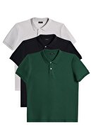 Gray-Black-Dark Green