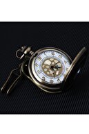JACK WAYNE Vintage Köstekli Cep Saati Bakır Bronz