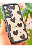 Galaxy A54 سازگار مورد سازگار با آینه قلب با الگوی لبه نرم پوشش سیلیکون محافظت شده-thumb