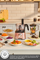 غذاساز 10 در 1 رزگلد چند کاره Mastermaid Power، مجموعه بلندر 2000 واتی-thumb