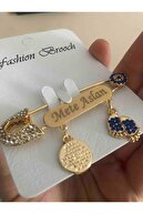 روکش شده به نام Saks Blue Zircon Stone Baby Lapel Pin 5 سانتی متر 0011-thumb