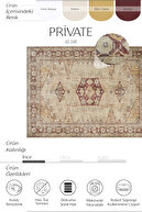 کرم خصوصی آنتیک قدیمی فرش رانر طرح قومی فرش شنیل معتبر فرش اتاق نشیمن قابل شستشو-thumb