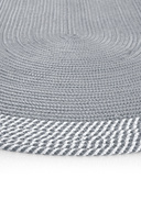 فرش بلند لوک 868 خاکستری بیضی ورودی راهرو فرش راهرو فرش حصیری بافت تزئینی جوت حصیری حمام-thumb