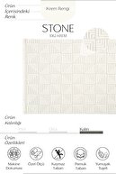 Stone 1062 کرم پایه بدون لغزش برش فرش راهرو کف فرش فرش آشپزخانه فرش مدرن اتاق نشیمن-thumb