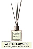 عطر اتاق گل سفید با چوب بامبو مربع 100 میلی لیتر-thumb