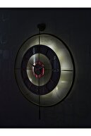 ساعت دیواری شیشه ای فلزی 60x80 سانتی متر سایز بزرگ شیشه ای روشن طلایی-شفاف-سفید-طلا-thumb