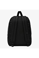 Vans Realm Backpack Checkerboard Damalı Özel Arı Desen Koleksiyon Unisex Siyah Sırt Çantası
