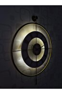 ساعت دیواری شیشه ای فلزی 60x80 سانتی متر سایز بزرگ شیشه ای روشن طلایی-شفاف-سفید-طلا-thumb