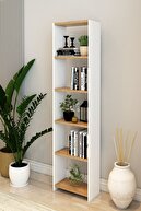 Side White Shelf Walnut