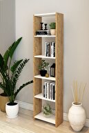 Side Walnut Shelf White