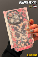 Butterfly & Floral Glitter Lens Protector Case